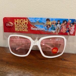 Vintage Disney High School Musical White Sunglasses in packaging